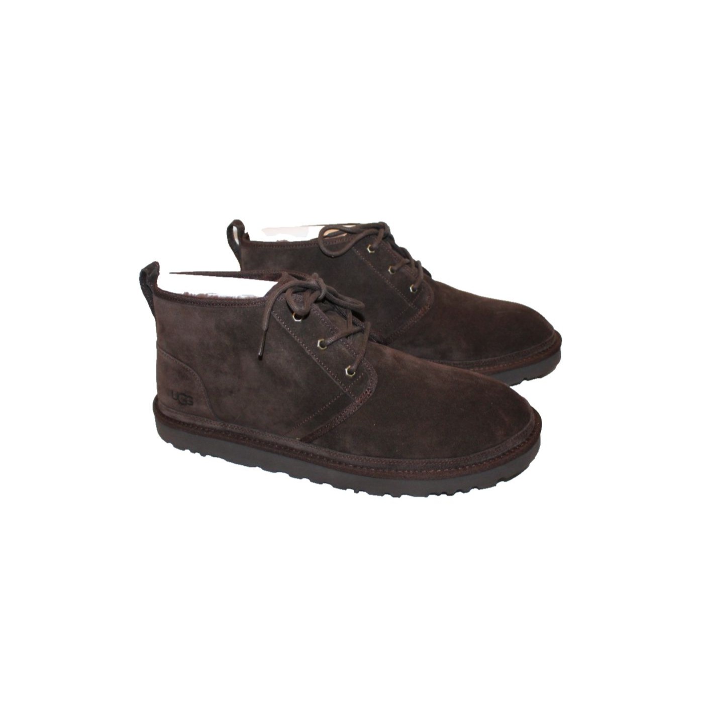 Nib Ugg Men's Neumel Suede Shearling Lined Chukka Boots Ddc Brown 17